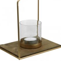 položky Domček s lampášom kovový svietnik na čajovú sviečku stolová dekorácia 26×20×35cm