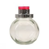 položky Svietnik na čajovú sviečku sklo kov strieborný Ø10,5cm 4ks