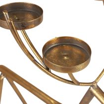 položky Svietnik na čajovú sviečku kovový dekoračný svietnik jeleň V44,5cm