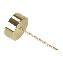 položky Svietnik na čajovú sviečku na zasunutie zlatý svietnik na čajovú sviečku Advent Ø4cm 8 ks