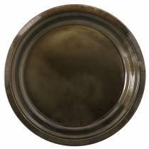 položky Ozdobný tanier z lesklého bronzového kovu Ø40cm