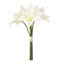 položky Umelé kvety bielej tigrovanej ľalie do vázy a aranžmánov, kytica 29 cm, 6 kusov