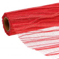 Stolová páska červená so zlatou 26cm x 300cm