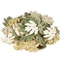 položky Dekorácia na stôl jesenná sypaná dekorácia drevená dekorácia javorový list 4cm 72 ks