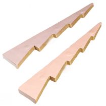 položky Dekorácia na stôl vianočný stromček medovníkový papier Apricot Gold H30cm 2 ks