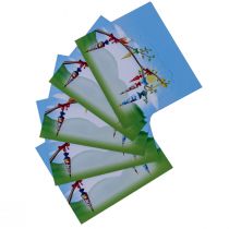 položky Stolová dekorácia školská zápisnica, kartičky školská výzdoba 6×9cm 6ks