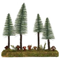 položky Stolová dekorácia mini jedľa umelá jedľa lesná podnož 30cm