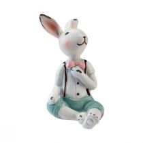 položky Stolová dekorácia veľkonočný zajačik chlapci biely modrý ružový 8,5cm 4ks