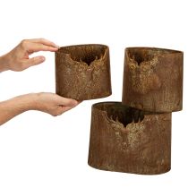 Článok Kvetináč jeleň kovový oválny rustikálny sada 3 kusov 24 cm
