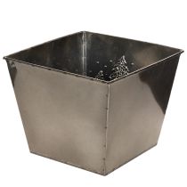 Článok Štvorcový kovový kvetináč s motívom jedle, 18 cm
