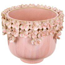 položky Kvetináč Ceramic Pink – Elegantný kvetináč s kvetinovou dekoráciou Ø16cm