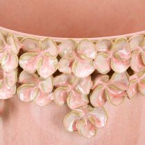 položky Kvetináč Ceramic Pink – Elegantný kvetináč s kvetinovou dekoráciou Ø16cm