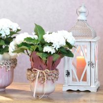 položky Kvetináč Ceramic Pink – Elegantný kvetináč s kvetinovou dekoráciou Ø16cm