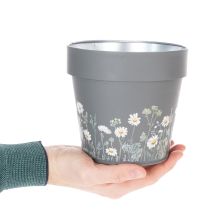 položky Kvetináč s jemným dizajnom poľných kvetov, praktické použitie na balkóne alebo terase, 15 cm, 3 kusy