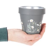 položky Kvetináč s motívom sedmokrásky pre štýlový interiérový dizajn, 11 cm, 4 kusy
