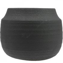 položky Kvetináč čierny keramický kvetináč Ø23cm V19,5cm
