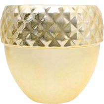 položky Kvetináč Keramický žaluď Zlatá vianočná dekorácia Ø18cm V16,5cm