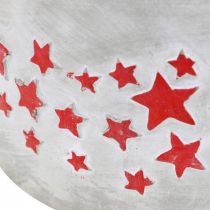 položky Adventná miska na rastliny, kvetináč s hviezdičkami, betónová dekorácia Ø20cm V11cm