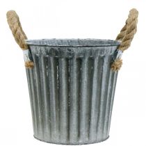 položky Kovový kvetináč, ozdobný kvetináč s rukoväťou, kvetináč, kvetináč Ø16,5 cm