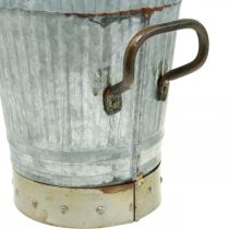 položky Kvetináč kovový s rúčkami vintage dekorácia Ø26/20/17cm sada 3 ks