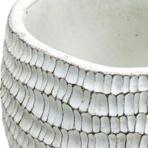 položky Kvetináč Concrete White Vintage Honeycomb Dekoračný kvetináč V15cm Ø15cm