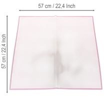 Článok Transmatt ružová vlhkoodolná kvetinárska fólia 57 cm, strihaná na mieru na kytice, 20 ks