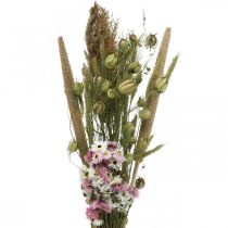 položky Kytica sušených kvetov ružová, biela kytica sušených kvetov V60-65cm