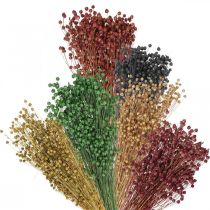 položky Suchá tráva dekoračný ľan rôzne farby V50cm 80g