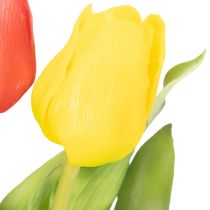 položky Umelé tulipány, rustikálna jarná dekorácia do akejkoľvek vázy na stôl, 30 cm, 7 kusov