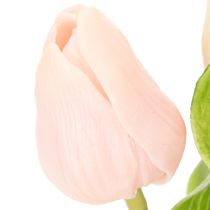 položky Umelé tulipány na jarnú dekoráciu, obývačku a kuchyňu, s realistickým vzhľadom, 30 cm, 7 kusov