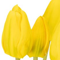 položky Umelé tulipánové kvety pre realistickú jarnú dekoráciu v obývačke alebo kancelárii, 40 cm, 7 kusov