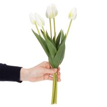 položky Dekoratívne umelé tulipánové kvety pre štýlový interiérový dizajn, 40 cm, 5 kusov