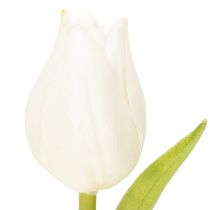 položky Umelý tulipán, realistická dekorácia, odolný umelý kvet do domácnosti, 21 cm, 6 kusov