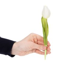 položky Umelý tulipán, realistická dekorácia, odolný umelý kvet do domácnosti, 21 cm, 6 kusov