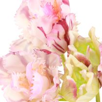 položky Tulipány umelý papagáj tulipány fialová kytica s 5 kvetmi 40cm