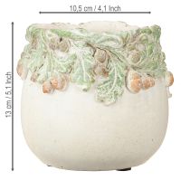 položky Kvetináč Jesenné žalude Kvetináč z liateho kameňa Ø14,5 cm V13 cm