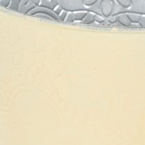 Článok Kovový kvetináč, pastelovo žltý, Ø16 cm V14 cm