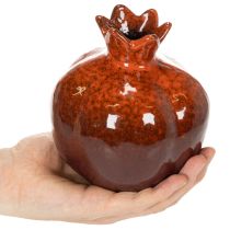 Článok Keramická dekorácia z granátového jablka, lesklá, 14 cm