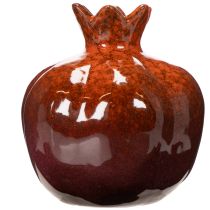 Článok Keramická dekorácia z granátového jablka, lesklá, 14 cm