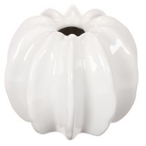 položky Keramická váza s tekvicou, biela, bytová dekorácia, 15 cm