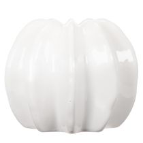 položky Keramická váza s tekvicou, biela, bytová dekorácia, 15 cm
