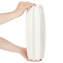 položky Rebrovaná váza, moderná keramická váza na sušené kvety, 40 cm