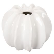 položky Dekoratívna váza s tekvicou, lesklá, jesenná dekorácia do obývačky, 19 cm