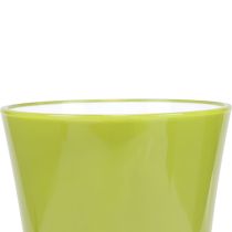 položky Váza Zelená kvetinová váza Dekoratívna váza Fizzy Oliva Ø16,5 cm V27 cm
