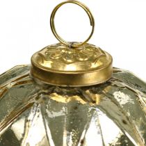 položky Vintage vianočné gule sklenené so vzorom Ø10,5cm 3ks