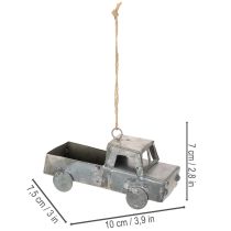 položky Dekoratívne kovové autíčka na zavesenie, rôzne veľkosti, 9-10 cm, 4 kusy