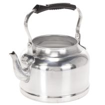 Článok Vintage dekoratívna kanvica/kvetináč, kov so zinkovým vzhľadom, Ø19 cm V15 cm