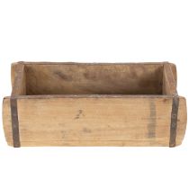 položky Vintage drevený kvetináč v tvare tehly, drevo 30 cm