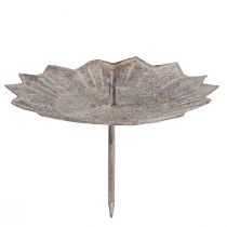 položky Vintage svietnik šedý na zasunutie Ø11cm V8,5cm 4ks