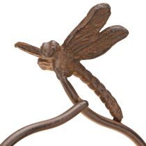 položky Vintage kvetináč s kovovou mrežovou vážkou Ø16/V62cm